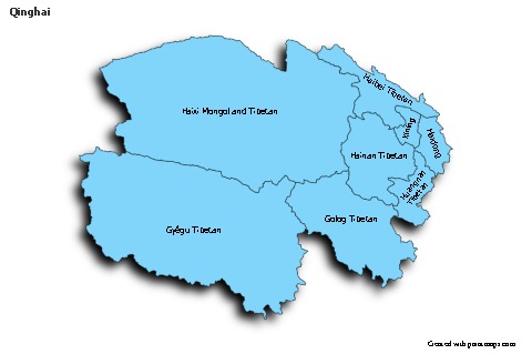 Sample Maps for Qinghai (blue,shadowy)