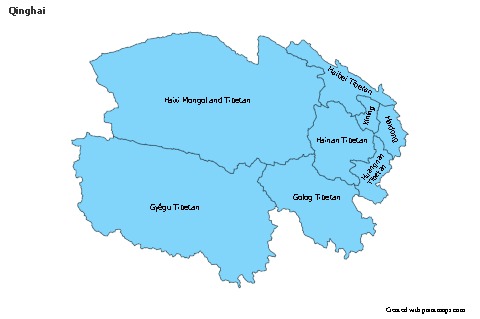 Sample Maps for Qinghai (blue)