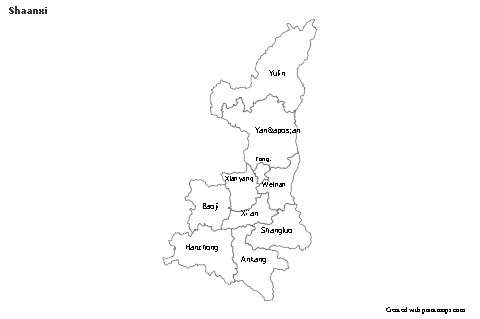 Sample Maps for Shaanxi (black-white)