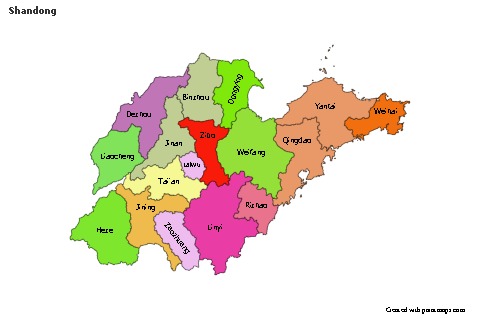 Sample Maps for Shandong (colored)