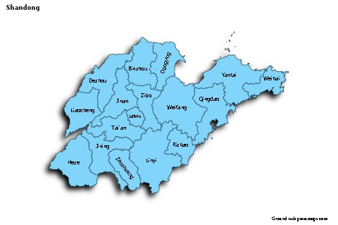 Sample Maps for Shandong (blue,shadowy)