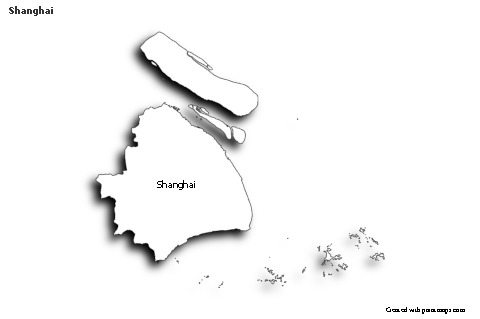 Sample Maps for Shanghai (black-white,shadowy)
