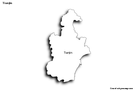 Sample Maps for Tianjin (black-white,shadowy)