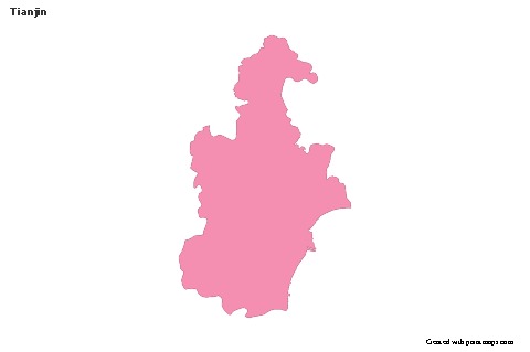 Sample Maps for Tianjin (pink,outline)