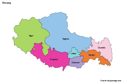 Sample Maps for Xizang (colored)