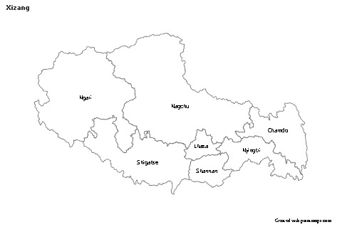 Sample Maps for Xizang (black-white)
