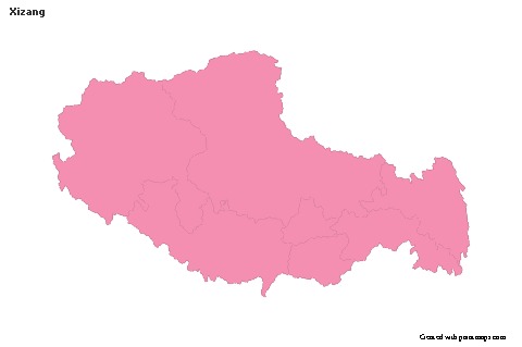 Sample Maps for Xizang (pink,outline)