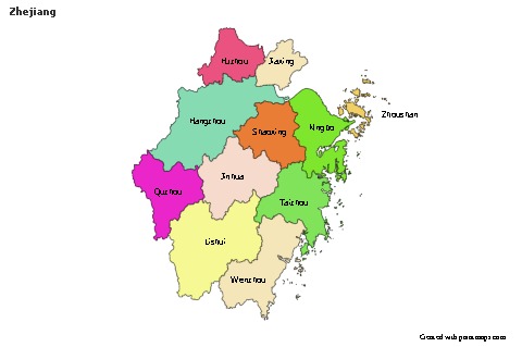 Sample Maps for Zhejiang (colored)