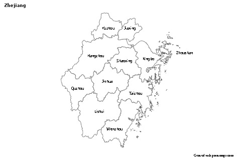 Sample Maps for Zhejiang (black-white)