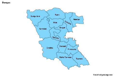 Contoh Peta untuk Burgas (biru)