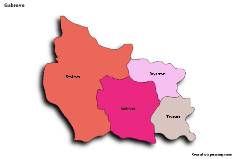 Sample Maps for Gabrovo (colored,shadowy)