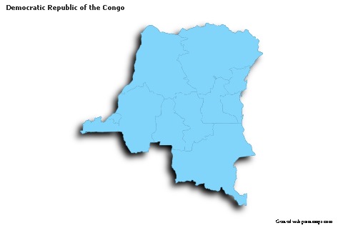 Sample Maps for Democratic Republic of the Congo (blue,outline,shadowy)
