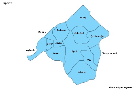 Sample Maps for Isparta (blue)