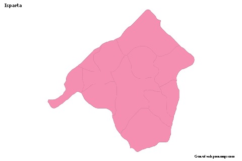 Sample Maps for Isparta (pink,outline)