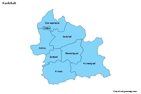 Contoh Peta untuk Kardzhali (biru)