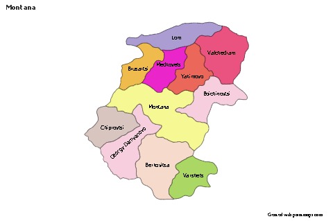 Montana için Örnek Haritalar (renkli)