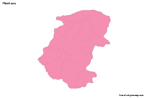 Montana için Örnek Haritalar (pembe,anahat)