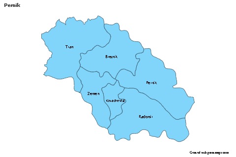Sample Maps for Pernik (blue)