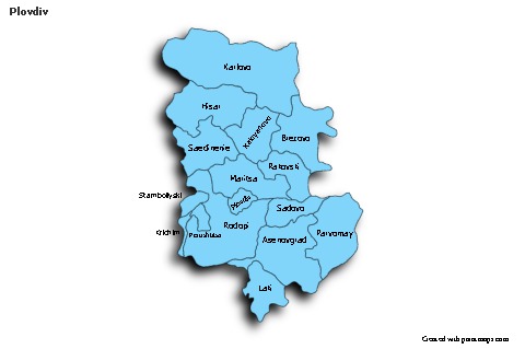 Sample Maps for Plovdiv (blue,shadowy)