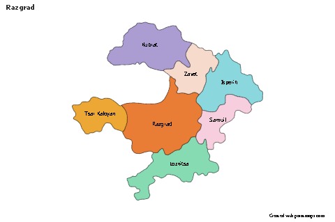 Sample Maps for Razgrad (colored)