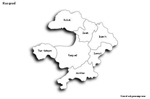 Sample Maps for Razgrad (black-white,shadowy)