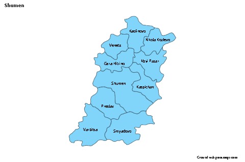 Contoh Peta untuk Shumen (biru)