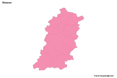 Contoh Peta untuk Shumen (merah jambu,garis besar)