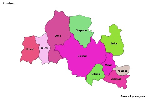 Sample Maps for Smolyan (colored)