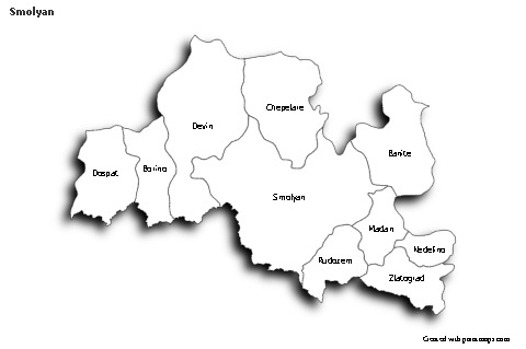 Sample Maps for Smolyan (black-white,shadowy)