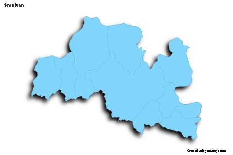 Sample Maps for Smolyan (blue,outline,shadowy)