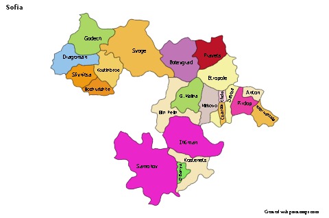 Sample Maps for Sofia (colored)