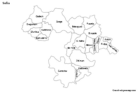 Sample Maps for Sofia (black-white)