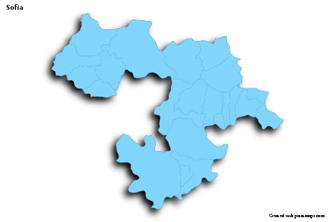 Sample Maps for Sofia (blue,outline,shadowy)