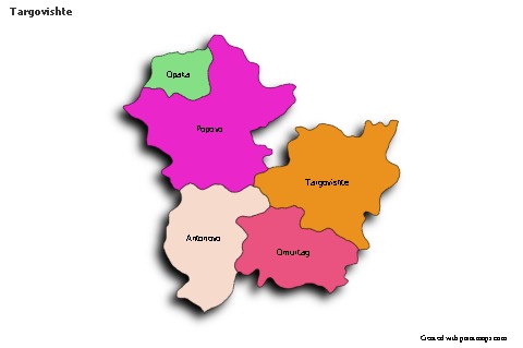 Sample Maps for Targovishte (colored,shadowy)