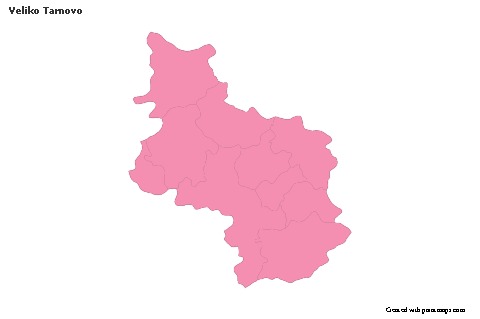 Veliko Tarnovo için Örnek Haritalar (pembe,anahat)