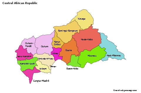 Sample Maps for Central African Republic (colored)