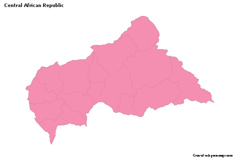 Sample Maps for Central African Republic (pink,outline)