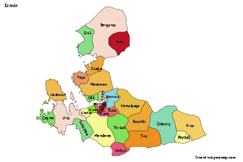 Sample Maps for Izmir (colored)