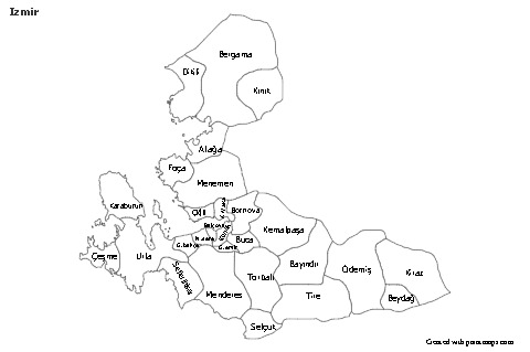 Sample Maps for Izmir (black-white)