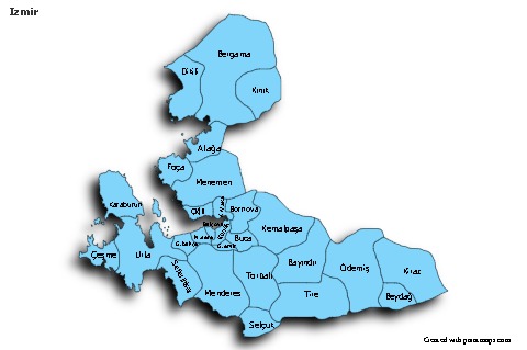 Sample Maps for Izmir (blue,shadowy)