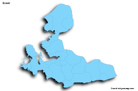 Sample Maps for Izmir (blue,outline,shadowy)