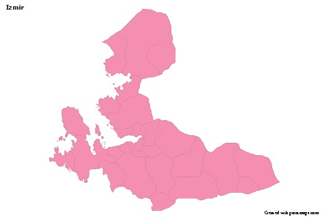 Sample Maps for Izmir (pink,outline)