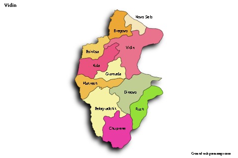 Sample Maps for Vidin (colored,shadowy)