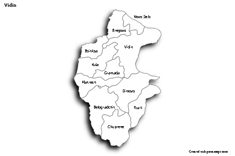 Sample Maps for Vidin (black-white,shadowy)