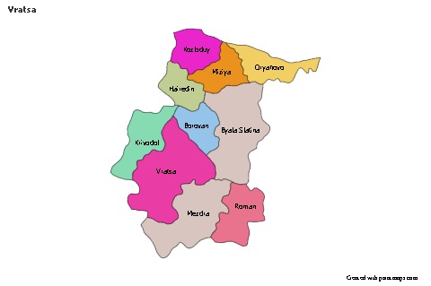 Sample Maps for Vratsa (colored)