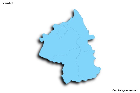 Sample Maps for Yambol (blue,outline,shadowy)