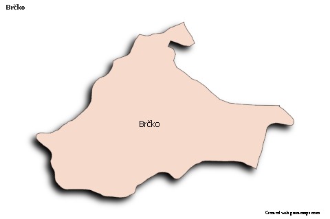 Brčko için Örnek Haritalar (renkli,gölgeli)