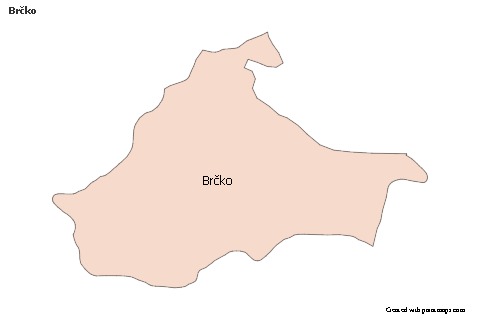Brčko için Örnek Haritalar (renkli)