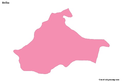 Brčko için Örnek Haritalar (pembe,anahat)