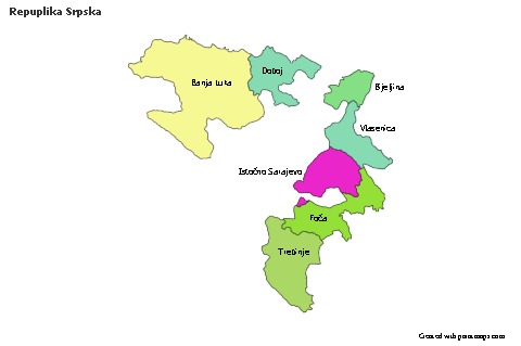 Sample Maps for Repuplika Srpska (colored)